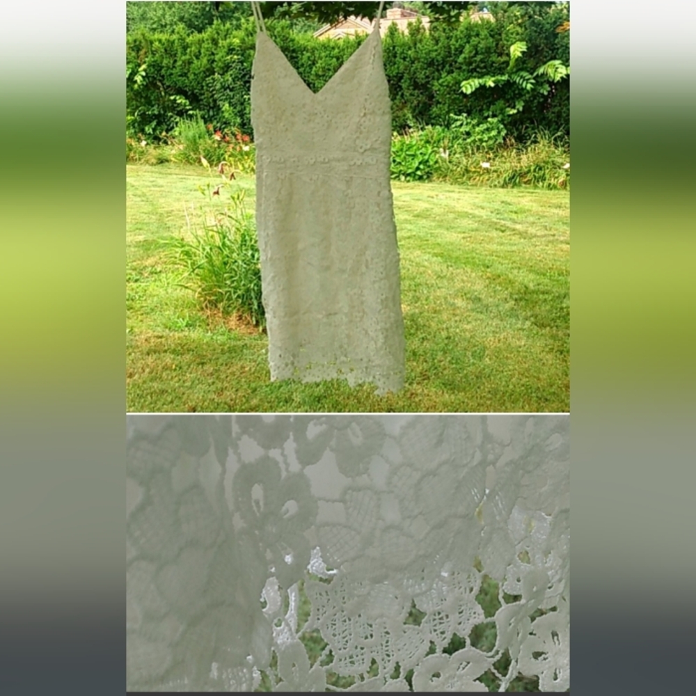 🌼Lace Abercrombie And Fitch White Mini Dress